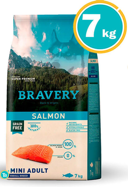 Imagen de BRAVERY PERRO ADULTO MINI/SMALL SALMON 7KG
