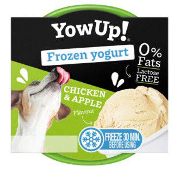 Imagen de HELADO PARA MASCOTAS SABOR POLLO Y MANZANA YOWUP 85GRS