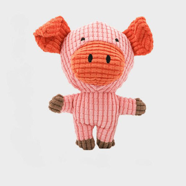 Imagen de CHANCHITO DE TERCIOPELO A CUADROS 17CM - PEPITO