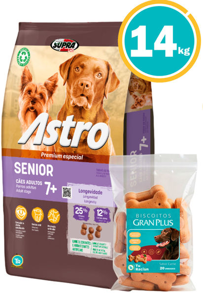 Imagen de ASTRO Senior 14kg + Galletas Gran Plus
