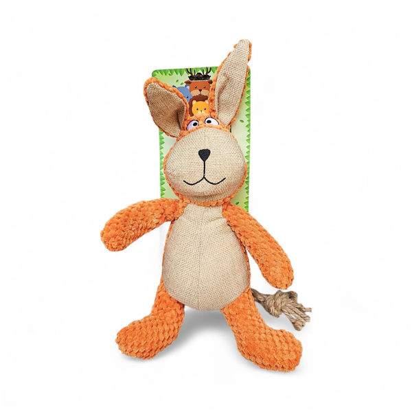 Imagen de Juguete perros conejo de peluche con cuerda
