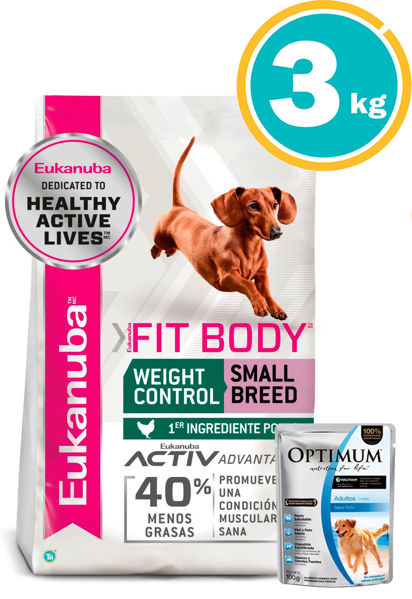 Imagen de EUKANUBA Weight Control Razas Pequeñas 3kg + Salsa Optimum