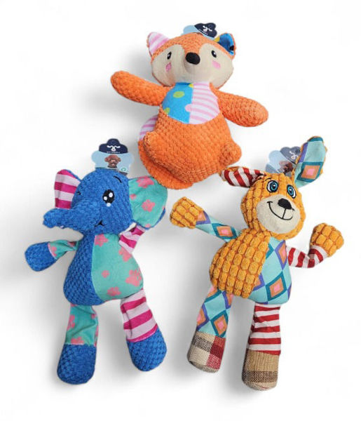 Imagen de JUGUETE PELUCHE CON CHIFLES ANIMALES (ABT-1400)