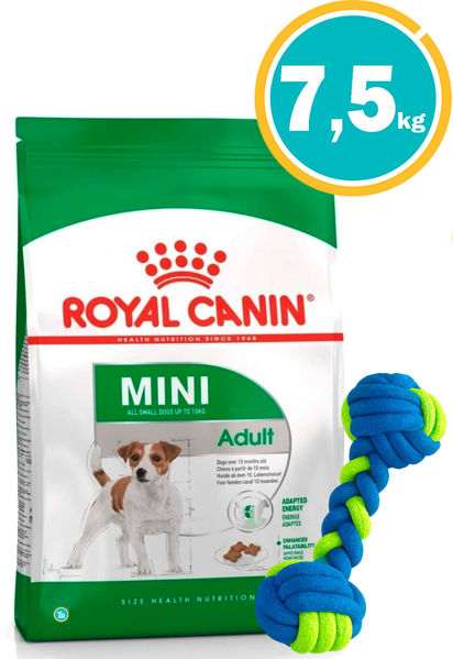 Imagen de ROYAL CANIN Perro Adulto Razas Mini 7,5kg + Juguete Cuerda