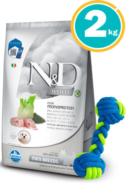 Imagen de NYD Perro Adulto MINI WHITE Monoproteína PESCADO BLANCO 2KG
