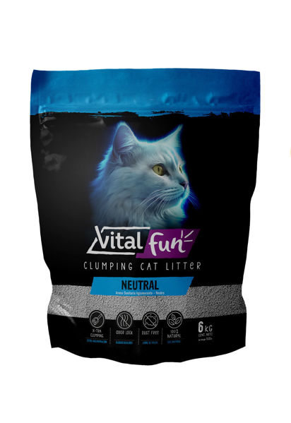 Imagen de SANITARIO AGLOMERANTE VITALFUN LITTER NEUTRAL 6KG