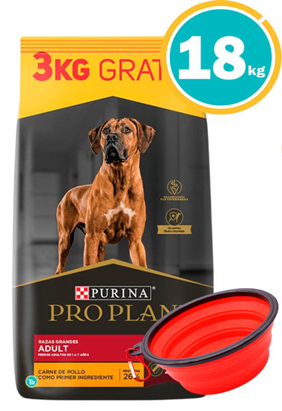 Imagen de PRO PLAN Optilife Perro Adulto Large Breed 18kg + Bowl plegable