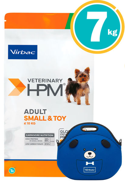Imagen de HPM VIRBAC DOG ADULTO SMALL & TOY 7KG + LONCHERA