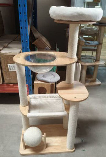 Imagen de RASCADOR Y CAMA PARA GATOS 4 NIVELES - TR270