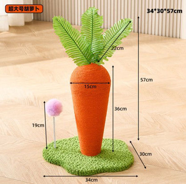 Imagen de RASCADOR ZANAHORIA GRANDE 34X30X57 - TR299