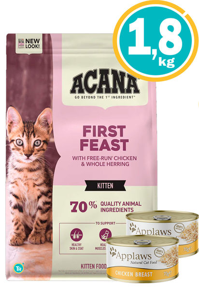 Imagen de ACANA FIRST FEAST CAT KITTEN 1.8KG