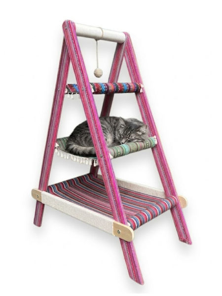 Imagen de Rascador HAMACA para gatos 3 niveles