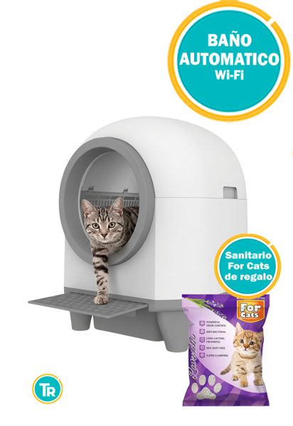 Imagen de Baño Sanitario Automático Eléctrico para Gatos con Control WiFi