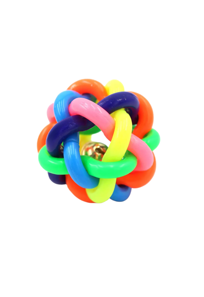 Imagen de PELOTA TEJIDA CON CASCABEL 6.8CM - TR292