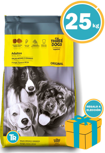 Imagen de THREEDOGS ORIGINAL 22 + 3KG FRACCIONADO PROMO
