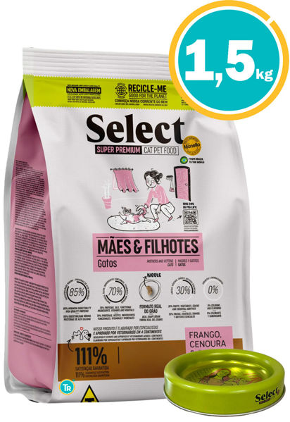 Imagen de SELECT Gatitos y Madres lactantes 1.5KG + comedero select