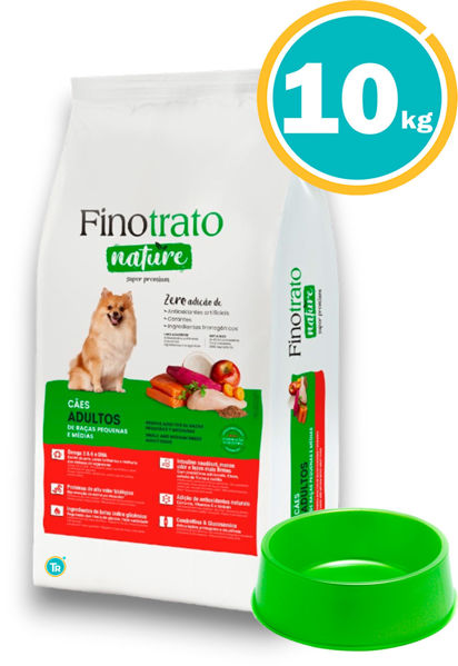 Imagen de FINOTRATO NATURE PERRO ADULTO RAZA PEQ/MED 10kg