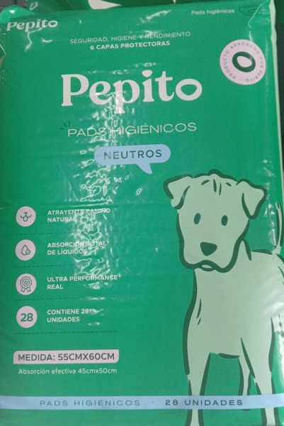 Imagen de TAPETE PEPITO 60*55CM X 28 UNIDADES