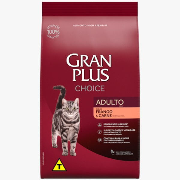 Imagen de GRAN PLUS CHOICE CAT ADULTO 10+10KG (POLLO Y CARNE) KIT