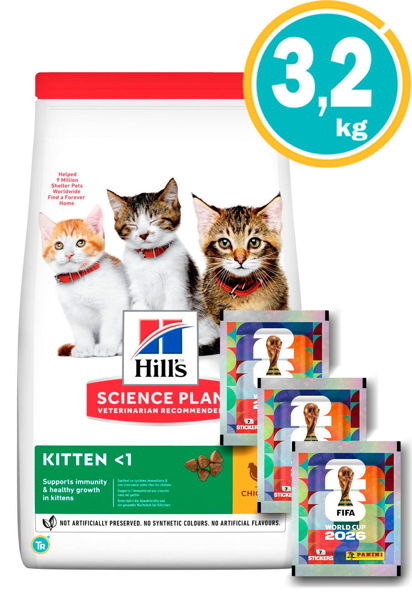 Imagen de HILLS Gatito Healthy Development 3,2 kg + Figuritas