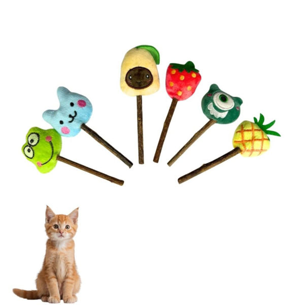 Imagen de JUGUETE GATO PALITO C/ PELUCHE MATATABI 12.5CM (P204)