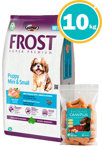 Imagen de FROST Cachorro Raza pequeña 10 kg + Galleta gran plus
