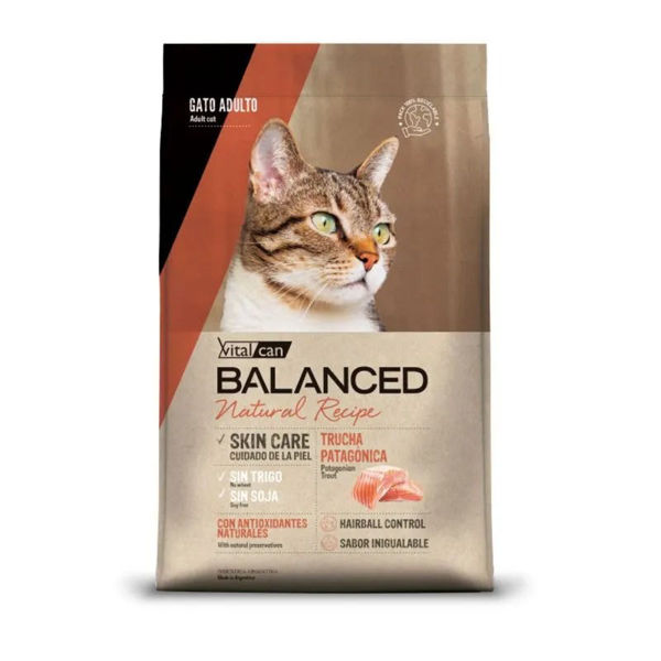 Imagen de BALANCED NATURAL RECIPE GATO ADULTO TRUCHA 3KG