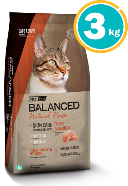 Imagen de BALANCED Natural Recipe Gato Adulto TRUCHA 3 kg