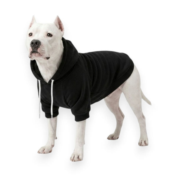 Imagen de Buzo para Perros con Capucha Negro 38cm - Pepito