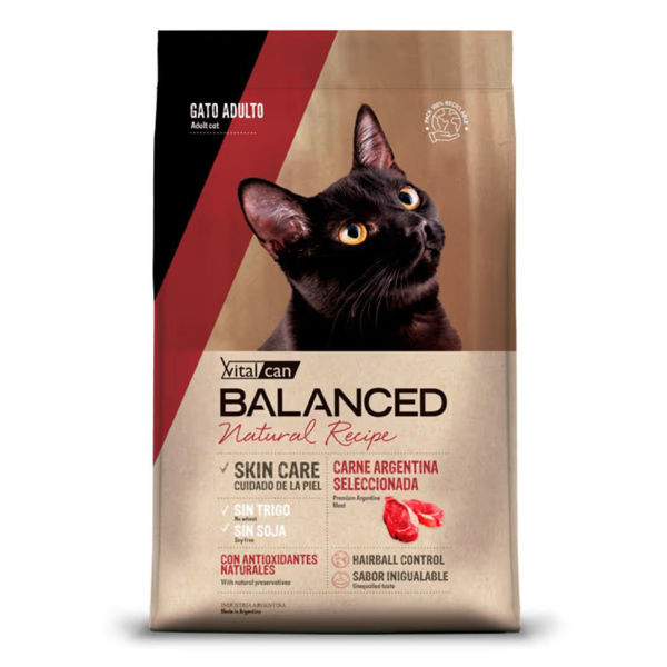 Imagen de BALANCED NATURAL RECIPE GATO ADULTO CARNE 3KG