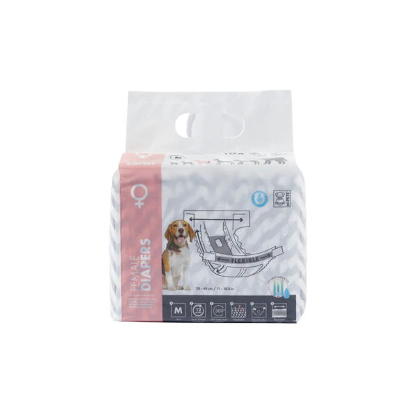 Imagen de Pañales Para Hembra Talle M 12 Unidades - M-PETS