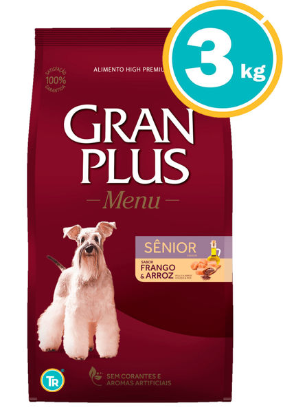 Imagen de GRAN PLUS Perro Senior Mini 3kg Pollo y Arroz