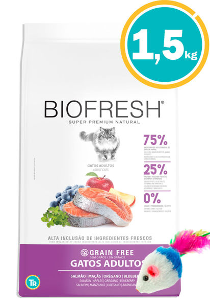 Imagen de BIOFRESH Gato Adulto 1,5 KG Salmon + Juguete