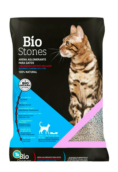 Imagen de Sanitario Esferas Aglomerante Bio Stones 15 kg Talco bebé